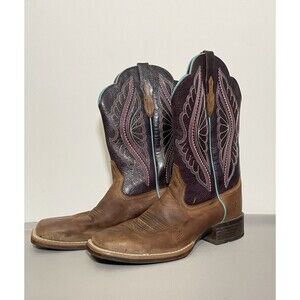 Ariat Primetime Womens Western/Cowgirl Boots  Tobacco Shadow Purple Size 9B